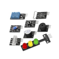35 In 1 Multi-Function Sensor Module Kit, Universal Microcontroller Electronic Training Detector Sensors, Maker DIY Experiment Compartment Storage Case