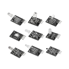 35 In 1 Multi-Function Sensor Module Kit, Universal Microcontroller Electronic Training Detector Sensors, Maker DIY Experiment Compartment Storage Case