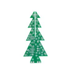 Colorful LED Waterfall Light Christmas Tree DIY Electronic Kit - DIY soldering, lighting up the festive atmosphere