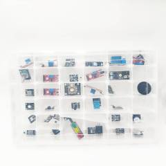 35 In 1 Multi-Function Sensor Module Kit, Universal Microcontroller Electronic Training Detector Sensors, Maker DIY Experiment Compartment Storage Case