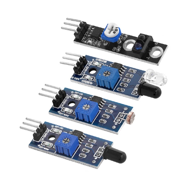 16 in 1 General Sensor Module Assortment Kit, Beginner Maker Electronic Sensor Pack, Microcontroller Training Experiment Storage Box