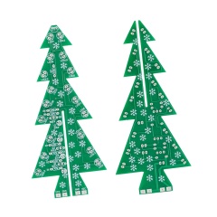 Colorful LED Waterfall Light Christmas Tree DIY Electronic Kit - DIY soldering, lighting up the festive atmosphere