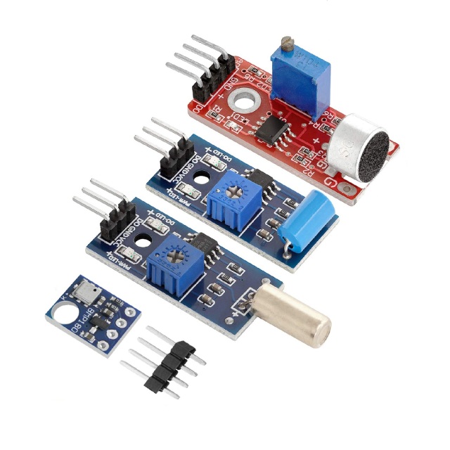 16 in 1 General Sensor Module Assortment Kit, Beginner Maker Electronic Sensor Pack, Microcontroller Training Experiment Storage Box