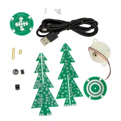 Colorful LED Waterfall Light Christmas Tree DIY Electronic Kit - DIY soldering, lighting up the festive atmosphere