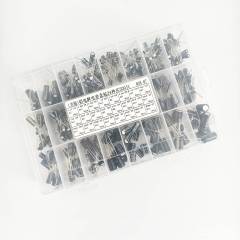 Assorted Radial Aluminum Electrolytic Capacitors Kit, 24 Values 500pcs Through Hole Electrolytic Capacitor Assortment Set for Electronic Circuit Repair DIY Projects