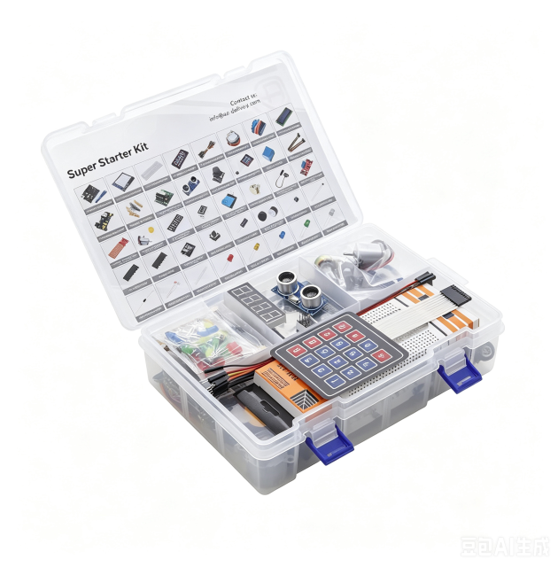 Universal MCU Starter Learning Kit Full Set Electronic Experiment Components with Breadboard LED Sensor Modules Storage Box