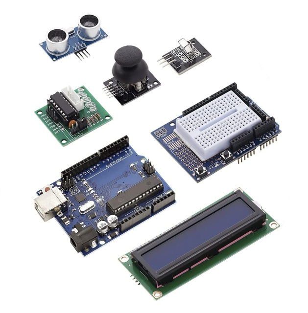 Universal MCU Starter Learning Kit Full Set Electronic Experiment Components with Breadboard LED Sensor Modules Storage Box