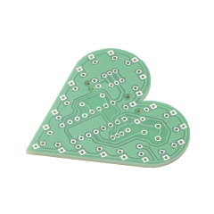 Heart Shape Breathing Lamp DIY Kit - LM358 Chip Driven, DC 4V-6V, Includes Full Components & Soldering Guide