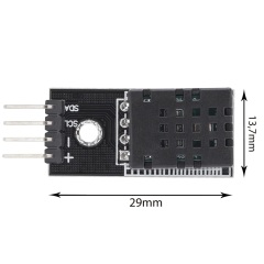 DHT20 I2C Digital Temperature Humidity Sensor Module ±3%RH Humidity ±0.5℃ Temp Accuracy 2.5V-5.5V IIC Digital Output Detector Board for Arduino Raspberry Pi Smart Greenhouse Monitoring DIY