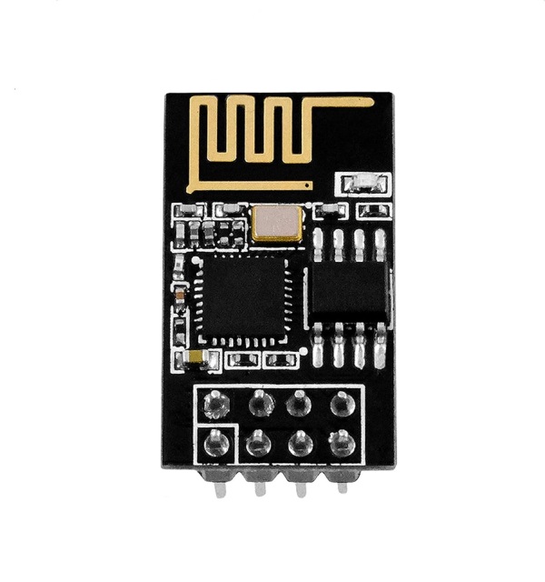 Mini ESP-01S 32-bit ESP8266EX Microcontroller Module, 8 Pin Programmable Circuit Board Multi Communication Interfaces, 80/160MHz Adjustable Clock Frequency for STEM DIY Electronic Sensor Embedded Projects