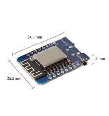 Mini ESP8266 IoT Development Board with CH340G Serial Chip, Micro USB Circuit Controller, Compact Circuit Board Works with Arduino IDE & MicroPython for Smart Device DIY Electronic Projects