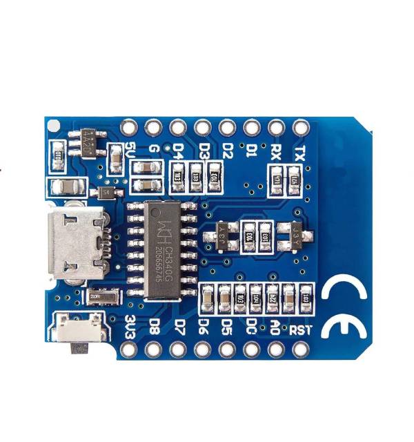Mini ESP8266 IoT Development Board with CH340G Serial Chip, Micro USB Circuit Controller, Compact Circuit Board Works with Arduino IDE & MicroPython for Smart Device DIY Electronic Projects