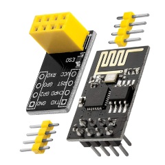 ESP-01S Wireless Transceiver Module with ESP-01S Breakout Adapter Board, Serial UART Communication Module for IoT Electronic DIY Projects