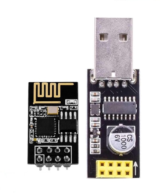 USB to ESP8266 Serial Adapter – CH340G Based Programmer & Debugger for ESP-01/01S Modules, Plug-and-Play for IoT Development