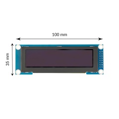 3.12" OLED Display Module - 256x64 Resolution + SSD1322 Driver, SPI Interface Compatible with Arduino/ESP8266