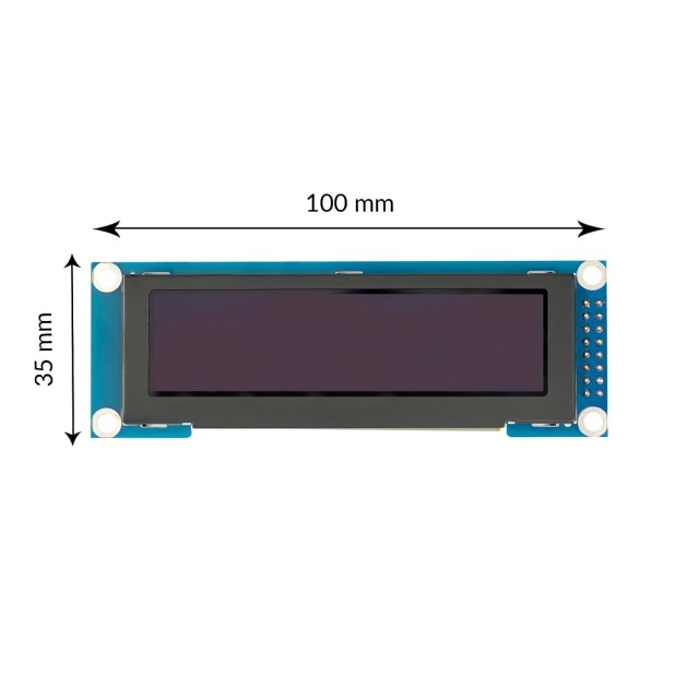 3.12" OLED Display Module - 256x64 Resolution + SSD1322 Driver, SPI Interface Compatible with Arduino/ESP8266