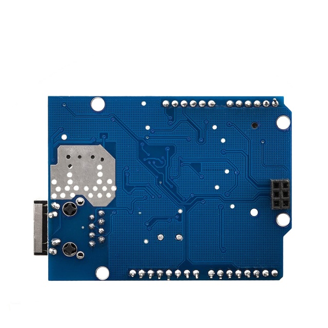 W5100 Ethernet Network Shield with SD Card Slot – Compatible for UNO R3 & MEGA 2560 Development Boards