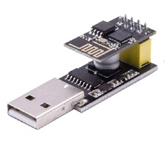 USB to ESP8266 Serial Adapter – CH340G Based Programmer & Debugger for ESP-01/01S Modules, Plug-and-Play for IoT Development