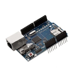 W5100 Ethernet Network Shield with SD Card Slot – Compatible for UNO R3 & MEGA 2560 Development Boards