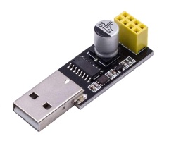 USB to ESP8266 Serial Adapter – CH340G Based Programmer & Debugger for ESP-01/01S Modules, Plug-and-Play for IoT Development
