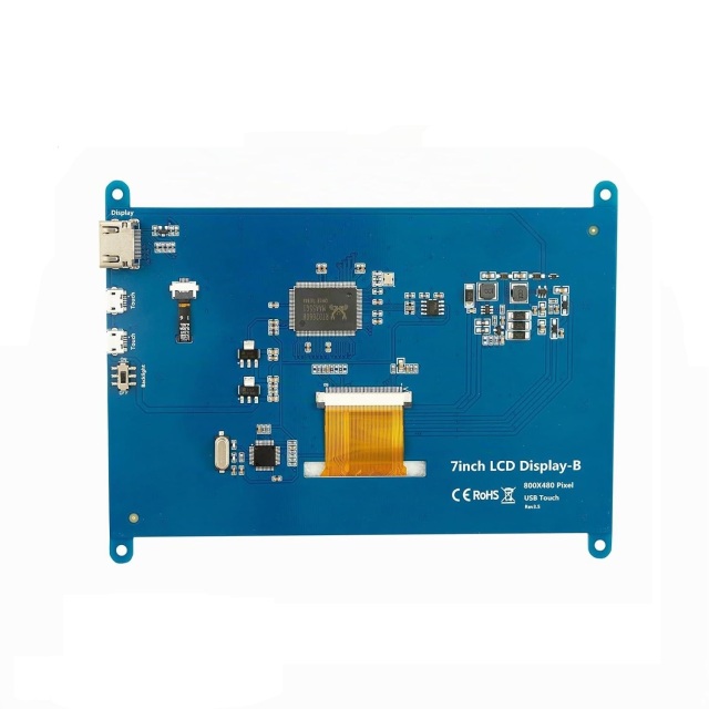 7-Inch IPS Capacitive Touch LCD Display | 800x480 Resolution | HDMI + USB Touch | Compatible with Raspberry Pi / Jetson Nano / PC