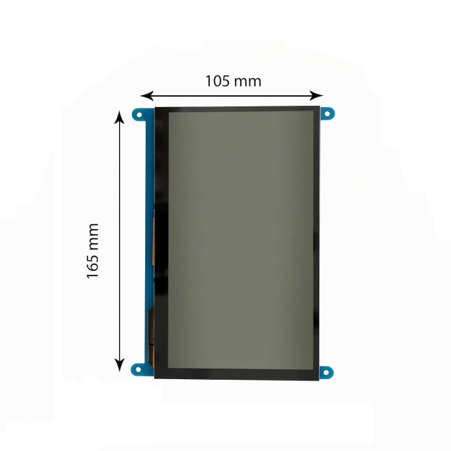 7-Inch IPS Capacitive Touch LCD Display | 800x480 Resolution | HDMI + USB Touch | Compatible with Raspberry Pi / Jetson Nano / PC