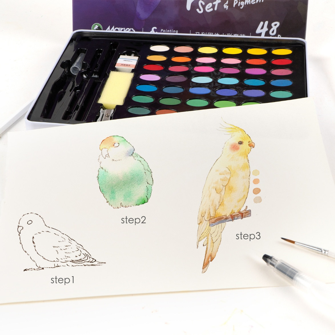 SOLID WATERCOLOUR PAINT SET