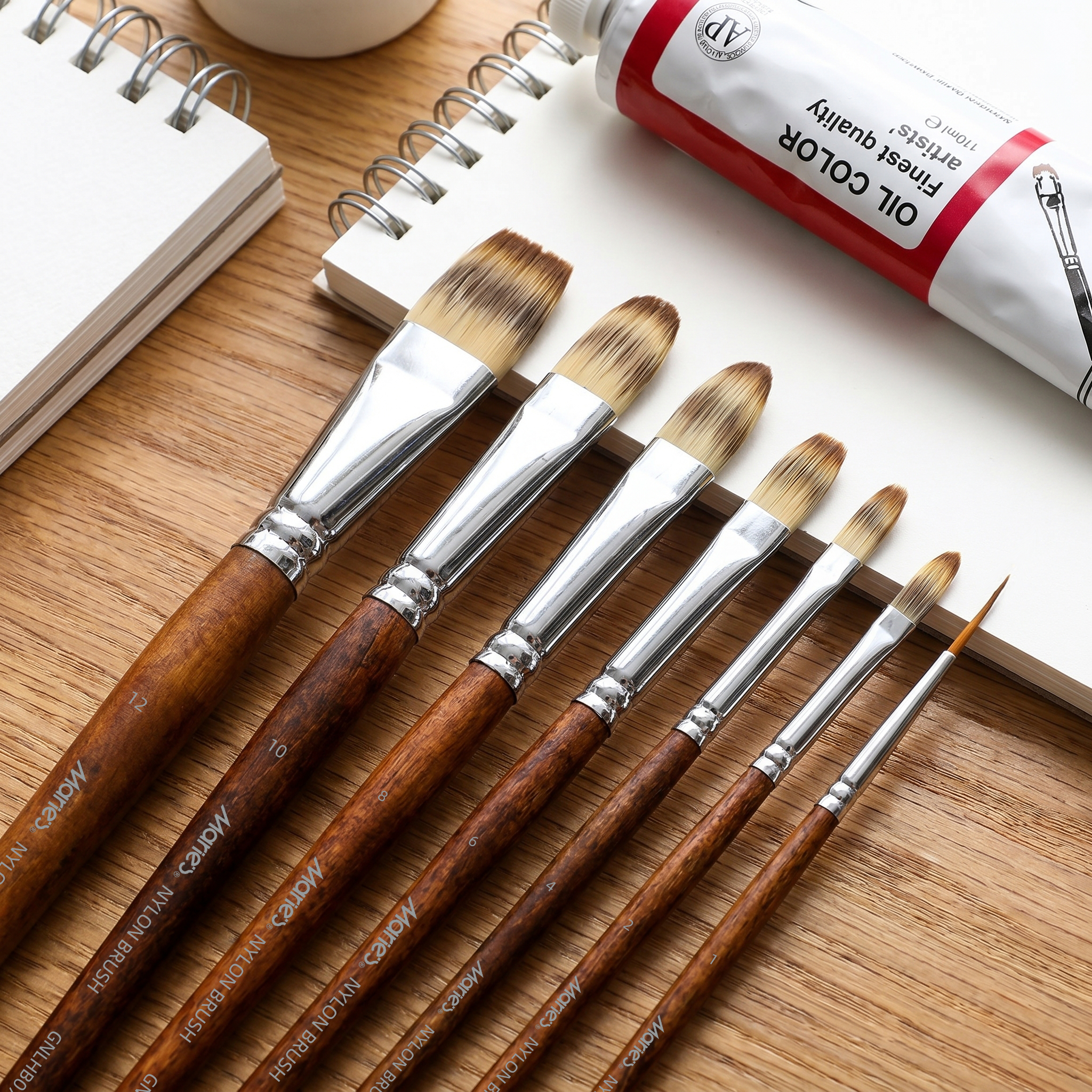 Marie's Nylon Paint Brush Set 7Pcs