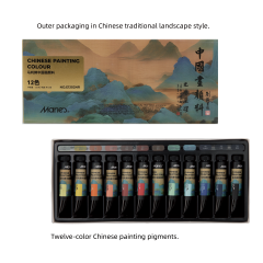 Marie's 12-Color Chinese Painting Paints