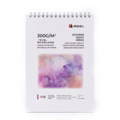 Marie's Gemini 300g A4 Spiral Watercolor Notebook