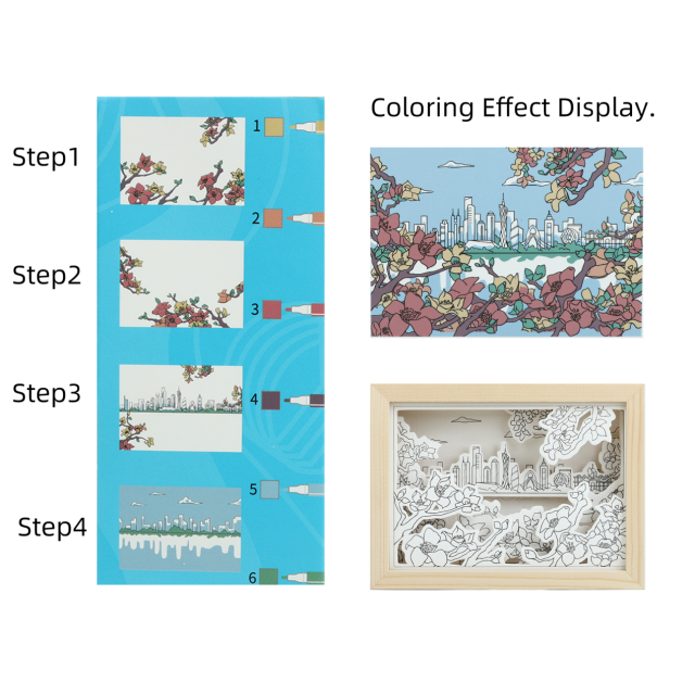 3D LAYERED PAINTING (KAKPOK FLOWER)