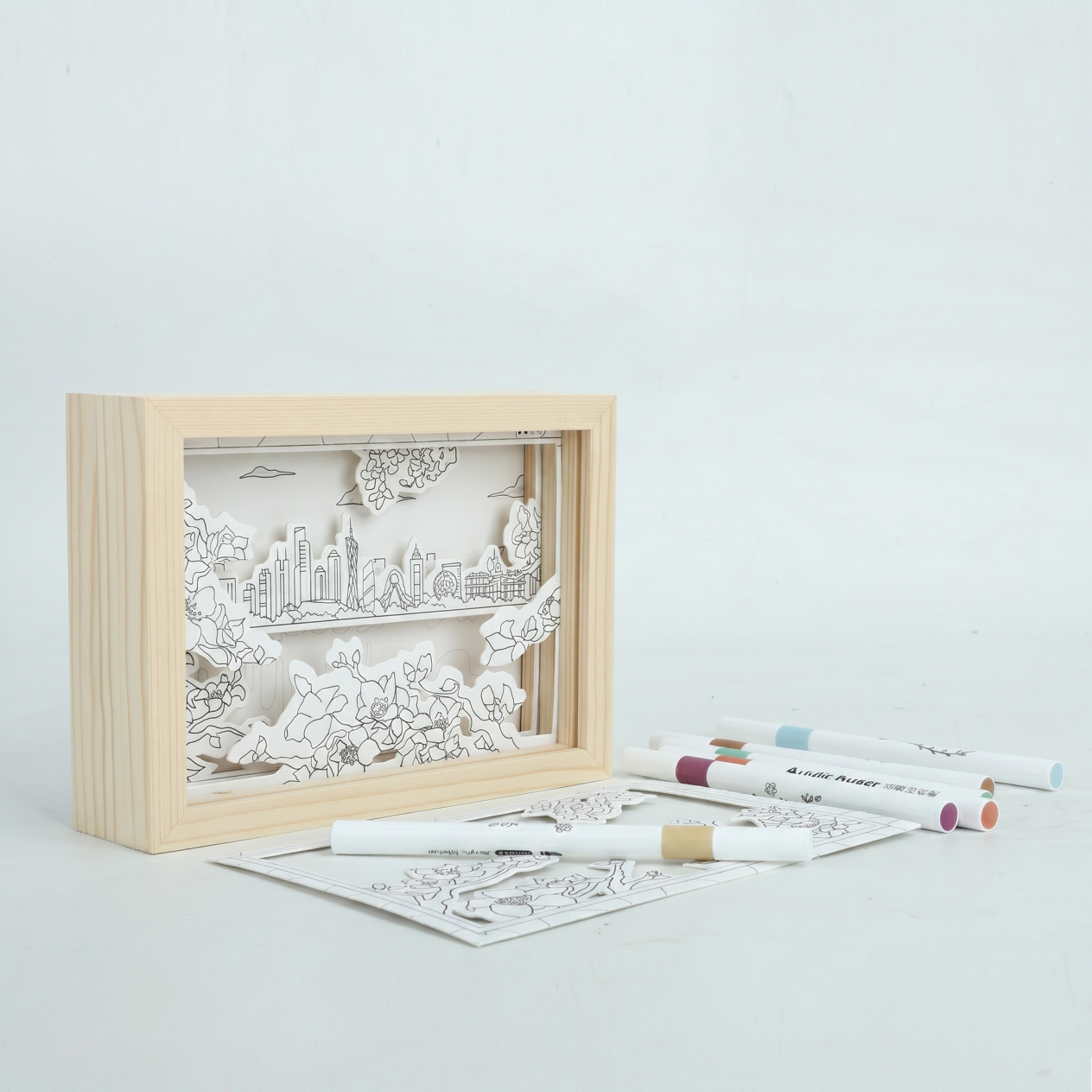3D LAYERED PAINTING (KAKPOK FLOWER)