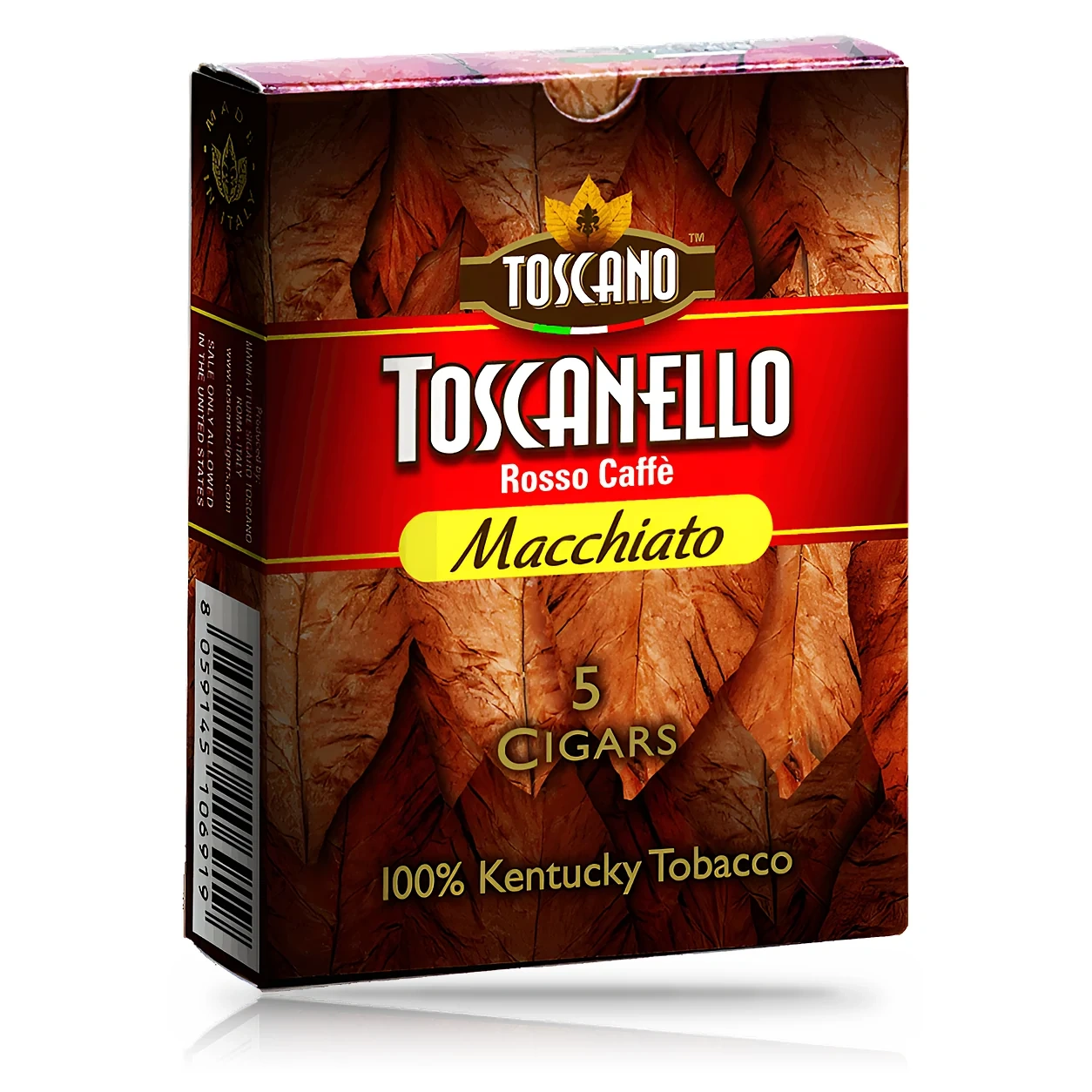 托斯卡纳 Toscanello 玛奇朵味 调味迷你雪茄 5支/包 10包/盒