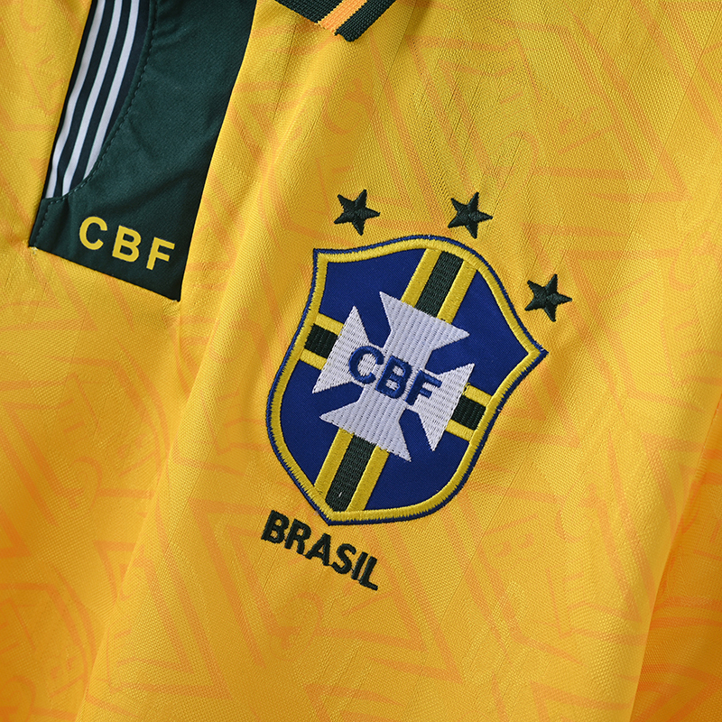 Retro 1991 1993 Brazil Home Soccer Jerseys