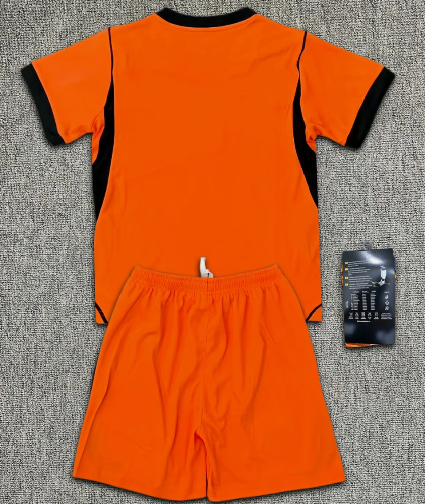 2026 WORLD CUP NETHERLANDS Home Kids Kit Soccer Jerseys With Socks
