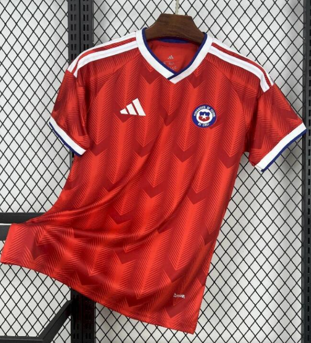 2026 World Cup chile home Short Sleeve Soccer Jersey Fan Version