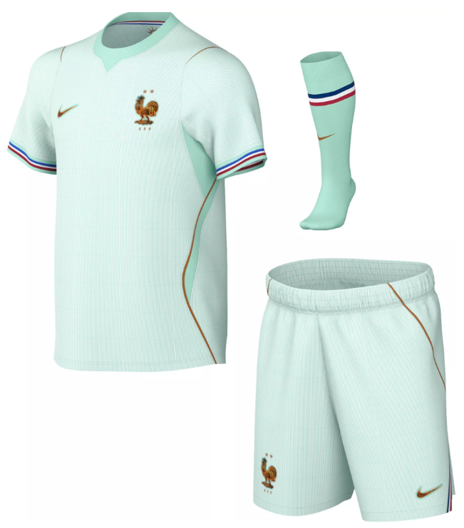 WORLD CUP 2026 France Away Kids Kit Mbappe Dembélé Soccer Jerseys With Socks