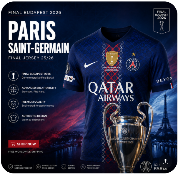 2025/26 PSG Home Soccer Jersey – Paris Saint-Germain Player Version Football Shirt