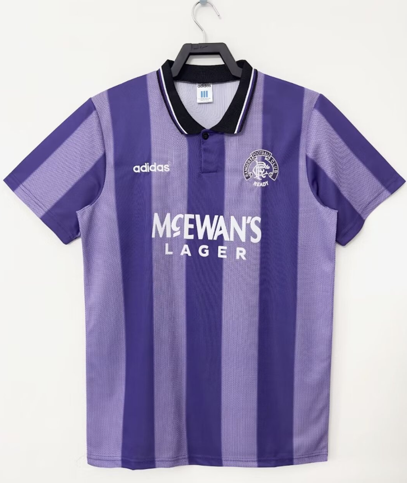 １９９４ Rangers FC ３ｒｄ Away Retro Soccer Jersey – Custom Shirt