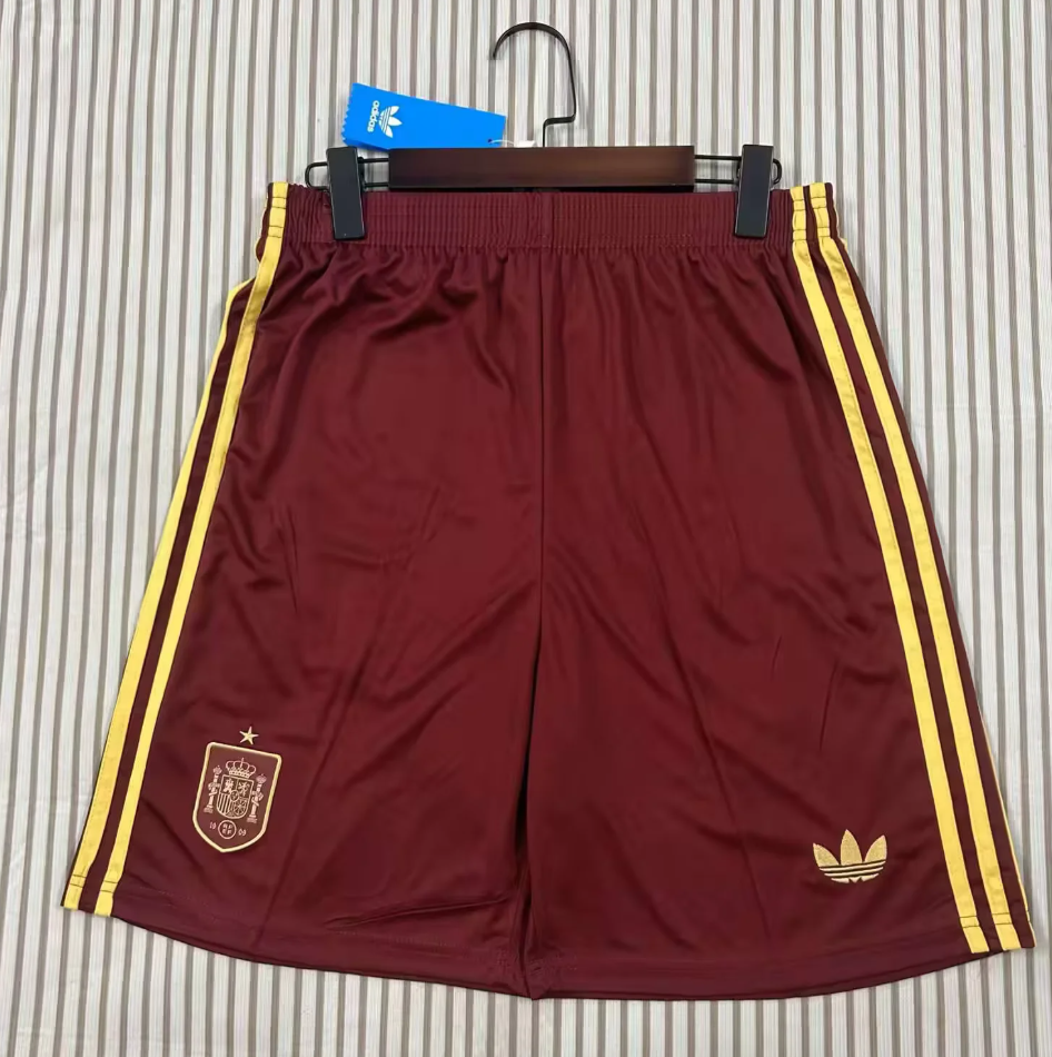 World Cup 2026 Spain Red Shorts Fan Version Soccer Jersey