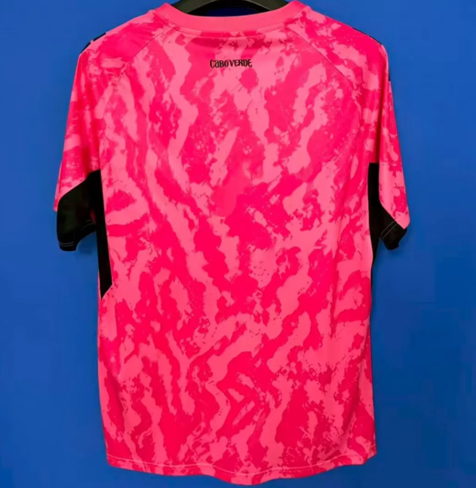 2026 World Cup Cabo Verde Pink GK Football Jersey Custom Shirt (Fans Version)