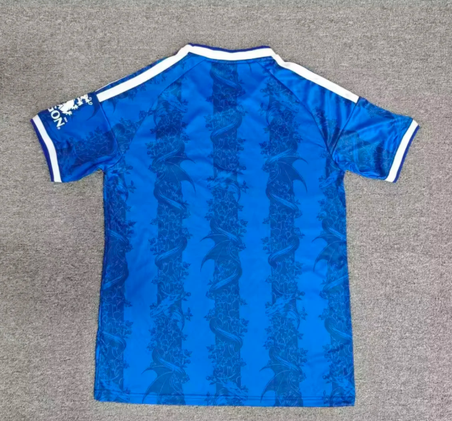 Leicester City 2026/27 Premier League Home Football Kit Deep Blue Striped Top SOCCER JERSEYS (FANS VERSION)