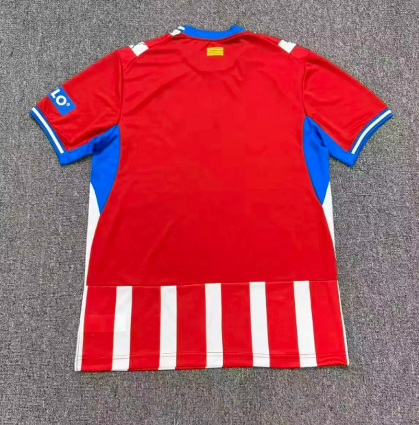 Girona FC 26/27 Home Training Kit - Quick Dry Blue Accent Performance Soccer Uniform Fans Version