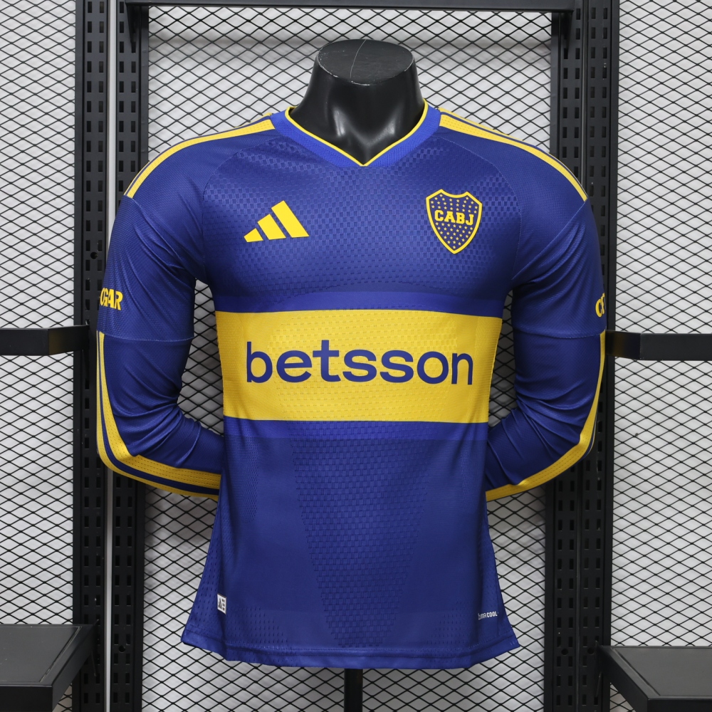 Boca Juniors Long Sleeve Jersey 2026/27 – Boca Juniors Home Soccer Shirt & Football Kit Player Version