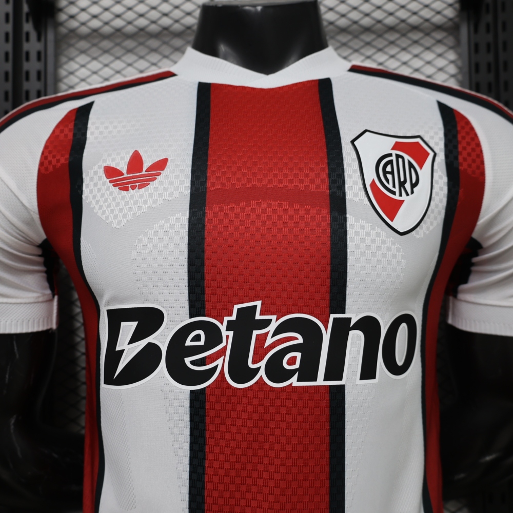 2026/27 River Plate Home Jersey – White & Red Soccer Shirt, Argentine Football Kit Player Version
