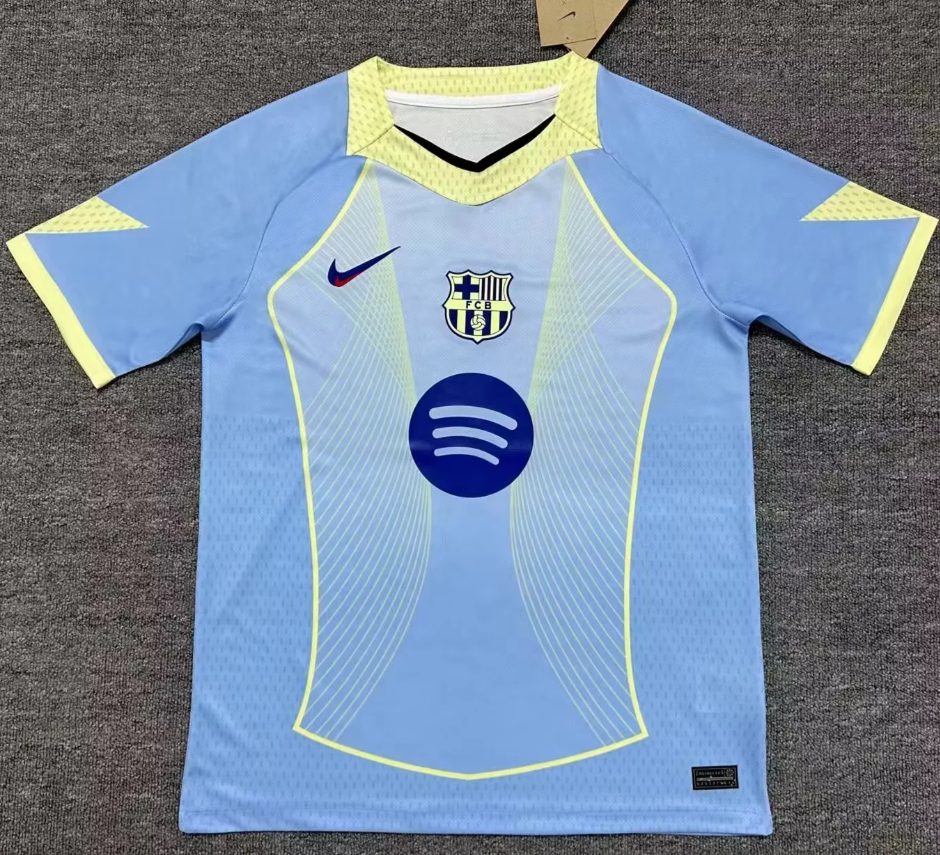 25 26 Barcelona Blue Fans Version Soccer Jersey | New Barça Football Shirt