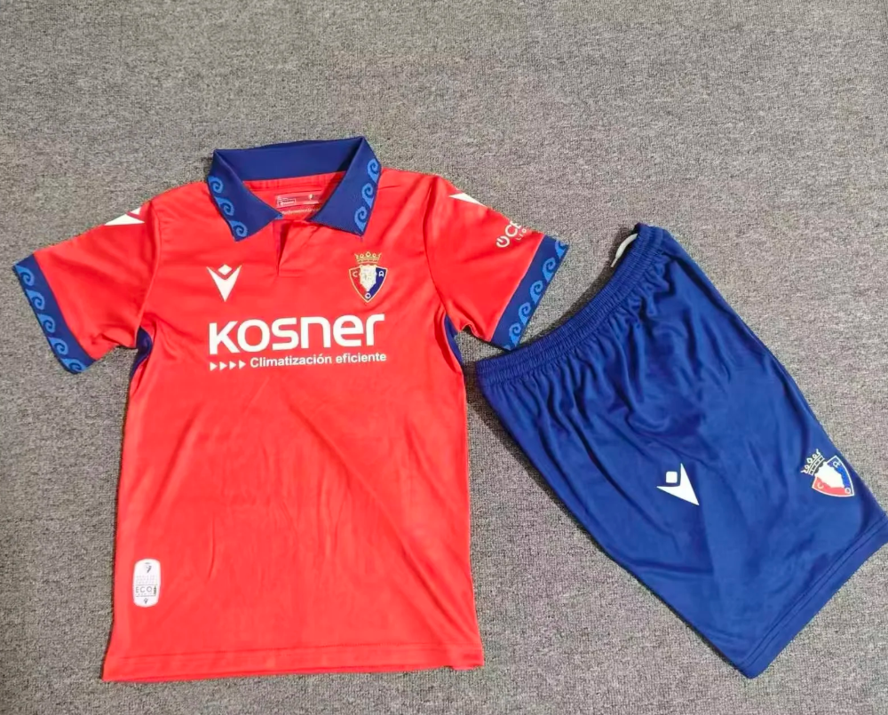 26 27 Osasuna Kids Football Jersey – CA Osasuna Children’s Soccer Shirt Free ship
