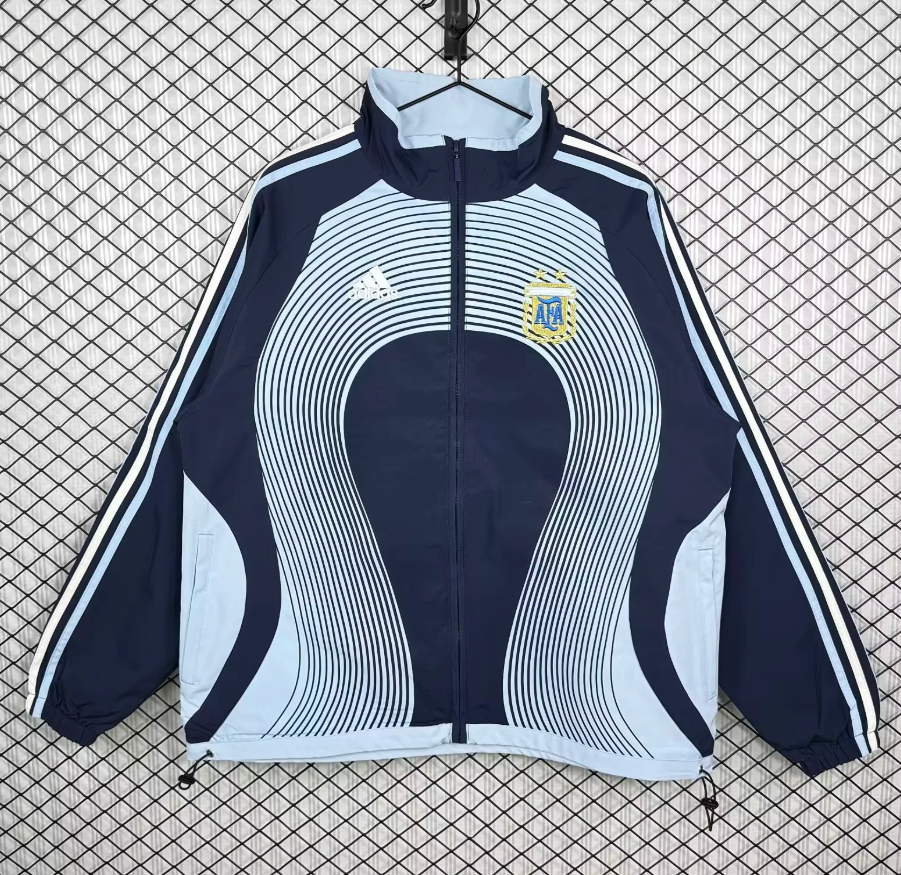 Retro 2006 Argentina Away Windbreaker – Argentina National Team Football Jacket
