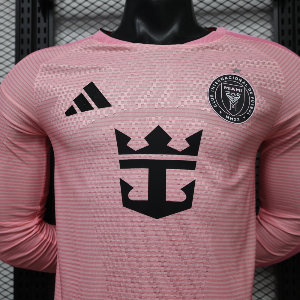 2026-27 Inter Miami Home Long Sleeve Shirt Soccer Jerseys | Player Version Soccer Shirt