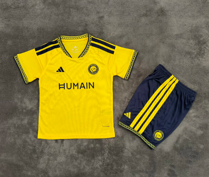 2026/27 Al Nassr Home Kids Kits Jersey – Saudi Arabian Football Soccer Shirt